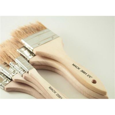 MAB2001-05 image(0) - Mack Brushes Whitey II 2001-05 2001 Series All Purpose Throw-Away Chip Brush, 1/2 in, Wood Handle, Natural White