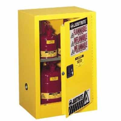 JUS891200 image(0) - Justrite Mfg. Co. 12G Flame Safe Cabinet Yellow