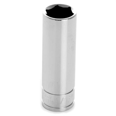 WLMW38318 image(0) - Wilmar Corp. / Performance Tool 3/8" Drive 9/16" 6pt Deep Socket