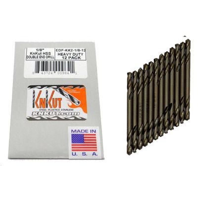 KNKKK2-1-8-12PK image(0) - KnKut KnKut 12pc Pack of 1/8" Double End Drills