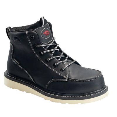 FSIA7508-8M image(0) - Avenger Work Boots Wedge - Men's Boots - Carbon Nano-Fiber Toe - IC|EH|SR - Black/Tan - Size: 8 - D - (Regular)