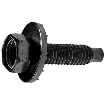 AVC8847 image(0) - AUVECO 8847 Hex Head Sems Dog Point Body Bolt, 5/16 in - 18 TPI Screw x 1-1/4 in L, Black Phosphate