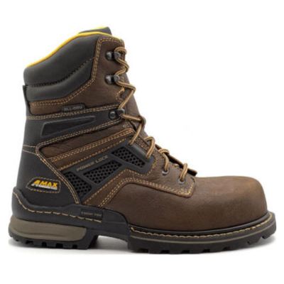 SRWA8710-10.5M image(1) - Avenger Work Boots A-MAX DOZER -  Men's High Top Boots - Composite - CT|EH|SR|WP  -  Brown - Size: 10.5 - D - (Regular)