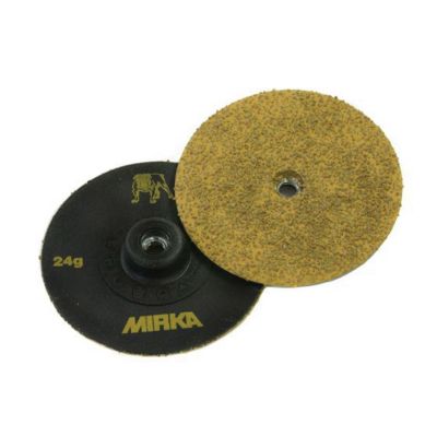 MRK63300036 image(0) - Mirka Abrasives Trim-Kut 63-300-036 63 Series Semi-Open Coated Grinding Disc, 3 in Dia, 36 Grit, Gold
