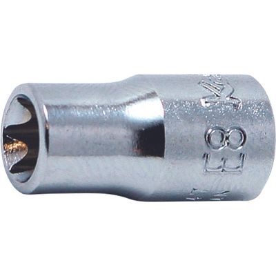 KKN2425-E6 image(0) - Ko-ken USA 1/4 Sq. Dr. TORX E6 Socket - Length 22mm