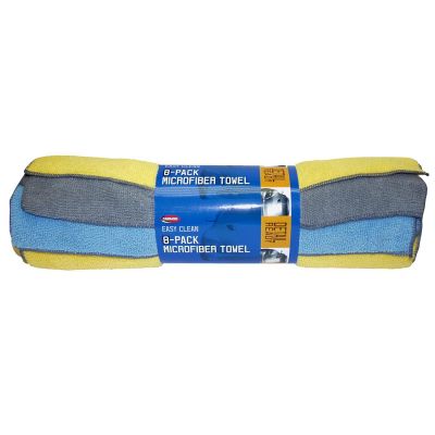 CRD40062 image(1) - Carrand 8 pk Microfiber Towel 14x14 (80/20 Blend)