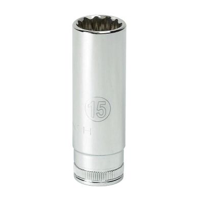 KDT80236 image(0) - GearWrench 1/4 Inch Drive 12 Point Deep Metric Socket 9mm