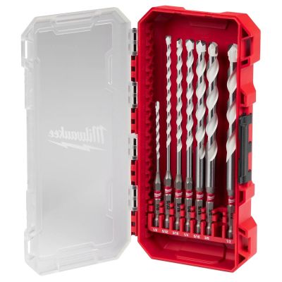 MLW48-20-8899 image(0) - Milwaukee Tool 7 PC SHOCKWAVE Impact Duty Carbide Multi-Material Drill Bit Set