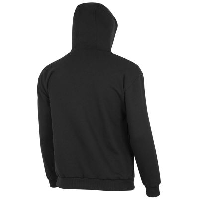 OBRZFC107-4XL image(1) - OBERON Hoodie - 100% FR/Arc-Rated Heavyweight 12 oz Cotton Fleece - Pullover - Black - Size: 4XL