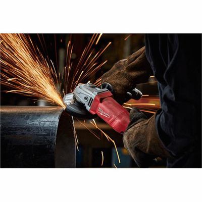 MLW6142-31 image(2) - Milwaukee Tool 11 Amp Corded 4-1/2 in. Small Angle Grinder Paddle No-lock