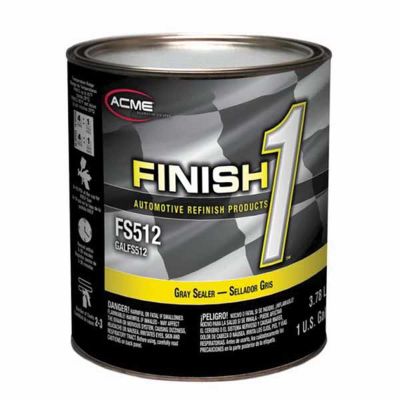 FNHFS512-1 image(0) - Finish 1 Automotive Refinish Products FS512-1 4.1 VOC Enamel Sealer Undercoat, 1 gal Can, Gray