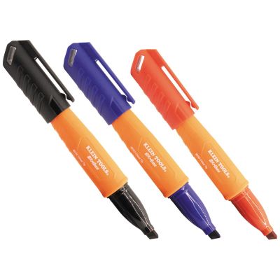 KLE86121 image(0) - Klein Tools Skribes&trade; Fine Tip Permanent Marker, Red, 1-Pack