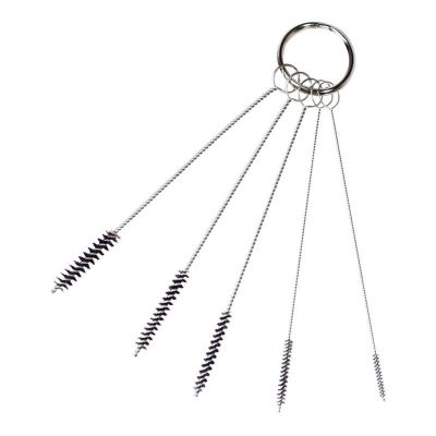 AES209 image(0) - AES Industries 209 Mini Spray Gun Cleaning Brush Set, 4 in OAL, 1/16 to 1/4 in Brush, Nylon