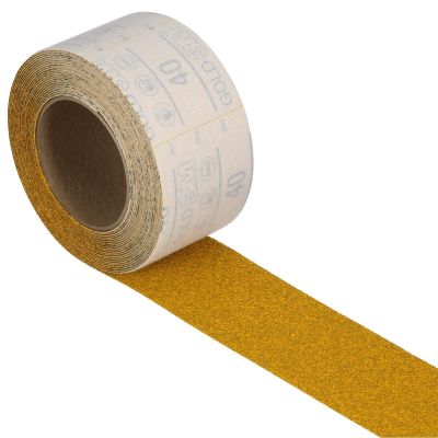 MMM02771 image(0) - 3M  Hookit Gold Sheet Roll 02771, 180, 2-3/4-inch x 13.1 yd (70mm x 12 m)