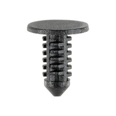 AVCAP14021 image(0) - AUVECO AP14021 Single Head Type 1 Fascia Retainer, 7/16 in Dia Bottom Head x 7/32 in Dia Stem, Nylon, Black