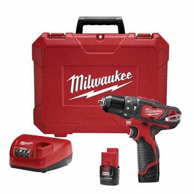 MLW2408-22 image(0) - Milwaukee Tool M12 3/8&rdquo; Hammer Drill/Driver Kit