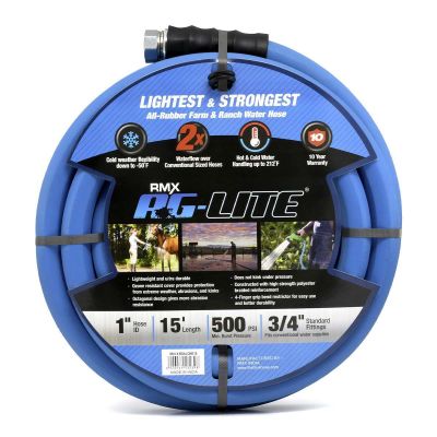 BLBBSALONE15 image(1) - BluBird AG - Lite Rubber Water Hose Assembly 1" x 15'