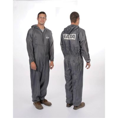 SAT520064G image(0) - SATA Spray Equipment  Dan-Am 520064G Paint Suit, 4X-Large, Gray, Elastic Waist