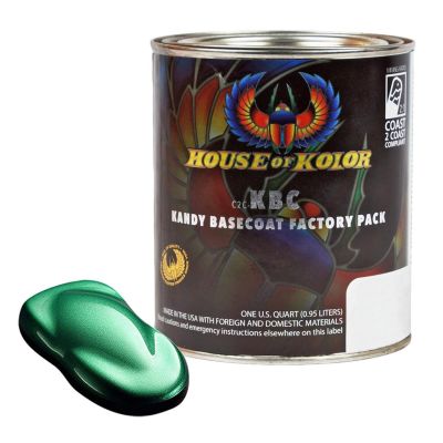 HOKC2C-KBC09-Q01 image(0) - House Of Kolor SHIMRIN C2C-KBC09-Q01 C2C Kandy Series Universal Basecoat, 1 qt Can, Organic Green