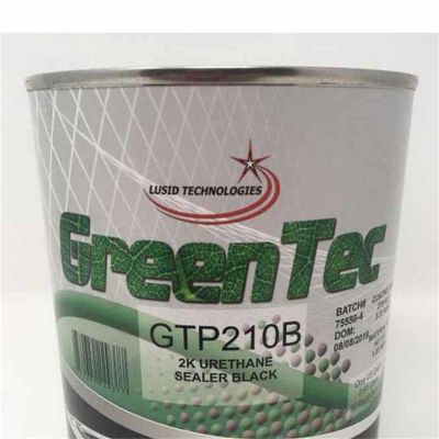 GTCGTP210BQ image(0) - GENTEC AND GREENTEC PRODUCTS GTP210B(Q) High Build 2K Urethane Sealer, 1 qt Can, Black, 279.4 g/L VOC, 4:1 Mixing