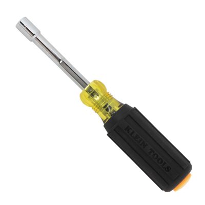 KLE65406M image(0) - Klein Tools Metric Color-Coded Nut Driver, Heavy-Duty Hollow-Shaft, 6mm
