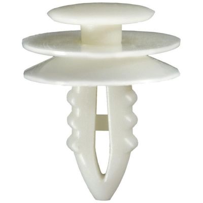 AVCAP11797 image(0) - AUVECO AP11797 Triple Head Type 10 Interior Trim Panel Retainer, 1/2 in Dia Top Head, Nylon, White
