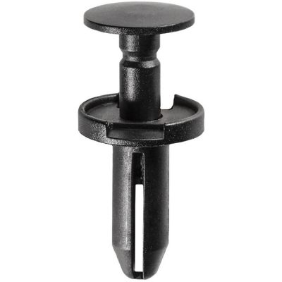 AVCAP19422 image(0) - AUVECO AP19422 Push-Type with Drive Pin Fascia Retainer, 23/32 in Dia Head x 29/32 in L Stem, Nylon, Black