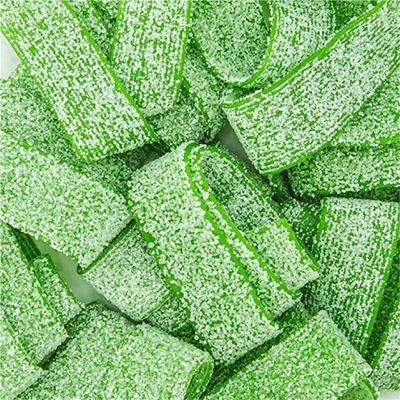 THS190639 image(0) - Tender Heifer Snack Co. Sour Watermelon Licorice Belts Candy - 10 Ounce