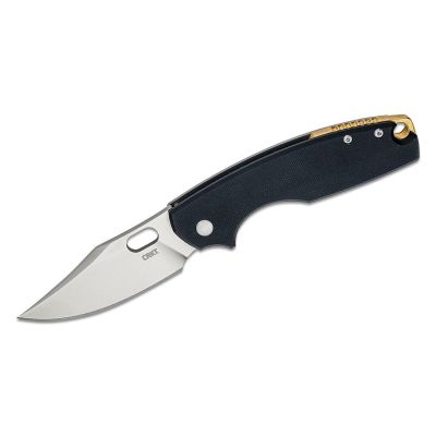 CRK5321 image(0) - CRKT (Columbia River Knife) Pilar IV D2 Satin Plain Blade Folding Knife with Frame Lock G10 Handle - Black