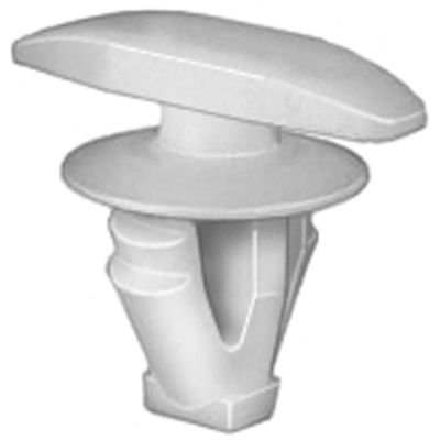 AVC21334 image(0) - AUVECO 21334 Double Head Type 3 Weatherstrip Retainer, (5 x 15 mm Dia Bottom) Head, Nylon, White