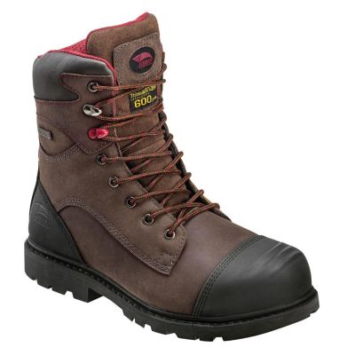 FSIA7573-12W image(0) - Avenger Hammer 600G Series - Men's 8” Boots - Carbon Nano-Fiber Toe - IC|EH|SR|PR - Brown/Black - Size: 12W