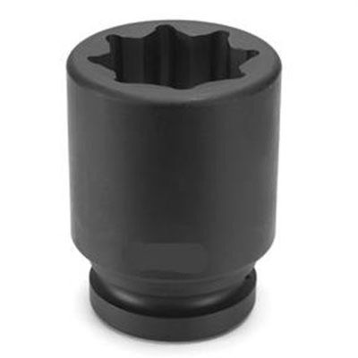 GRE4572SD image(0) - Grey Pneumatic 1" Drive x 2-1/4" Deep - 8 Point Socket
