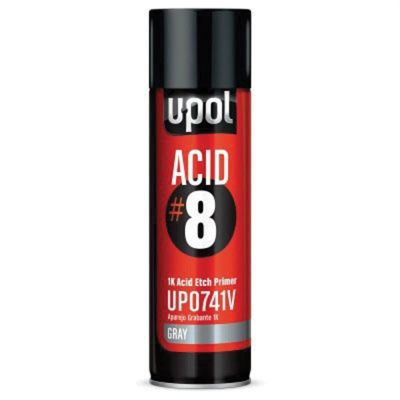 UPO0741V image(0) - U Pol Products UP0741V ACID#8 Acid Etch Primer, 450 mL, Light Gray, 48.4 sq-ft Coverage