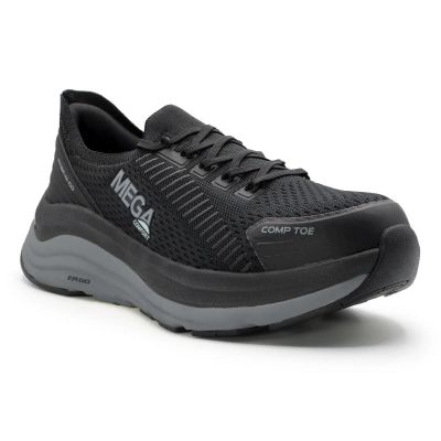 MCFMC152-11-5EE image(0) - Mega Comfort ERGO Europa CT - Men's Low Top Shoes - CT|EH|SF|SR - Black / White - Size: 11.5 - 2E - (Extra Wide)