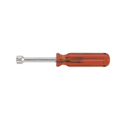 KLES14 image(0) - Klein Tools 7/16-Inch Nut Driver, 3-Inch Hollow Shaft