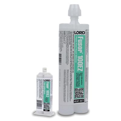FUS90967 image(0) - Fusor 100EZ 2-Part Heat Set Plastic Repair Adhesive, 7.1 oz Bottle, Paste, White/Tan