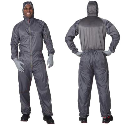 EMM520062PLAIN image(0) - EMM Specilaties Colad BodyGuard 520062 Spray Overall, 3X-Large, Gray, Nylon Taffeta 190T/1% Carbon Thread, Elastic Waist