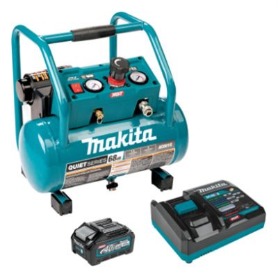 MAKAC001GM1 image(0) - Makita 40V max XGT Brushless Cordless 2 Gallon Quiet Series Compressor Kit 4.0Ah