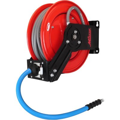 MILPWSWR43850 image(0) - Milton 3/8-inch x 50-feet Pressure Washer Hose Reel (single wire braided hose)