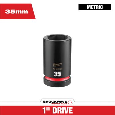 MLW49-66-6629 image(0) - Milwaukee Tool SHOCKWAVE&trade; Impact Duty 1" Drive 35MM Deep 6 Point Socket