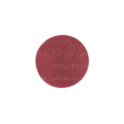 MRK18241360 image(0) - Mirka Abrasives Mirlon Total 18241360 Plain Attachment Sanding Pad, 6 in Dia, Red, 360 Grit, Very Fine Grade