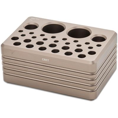 CRK9916 image(0) - CRKT (Columbia River Knife) Driver and Bit Storage Block Accessory Aluminum Handle - Silver