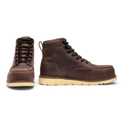 RDBBTORO8 image(0) - Redback Boots USA Blue Tongue Moc Toe Wedge 6-inch Lace Up (8US)