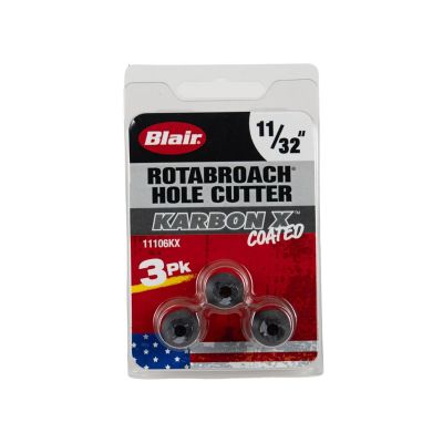 BLR11106KX image(0) - Blair 11/32" Karbon X Rotabroach Cutters - 3PK (11106KX)