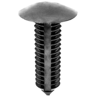 AVCAP18301 image(0) - AUVECO AP18301 Single Head Type 1 Bumper Fascia Retainer, 3/4 in Dia Bottom Head, Nylon, Black