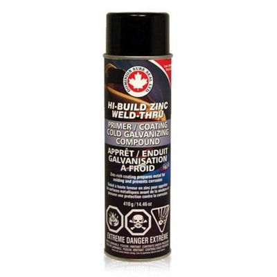 DOMSZC image(0) - Dominion Sure Seal 24090 High Build Zinc Weld-Thru Primer, 14.46 oz Aerosol Can, 10 to 15 min Curing