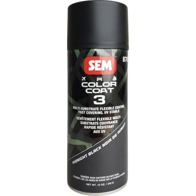 SEM87013 image(0) - SEM Paints Color Coat 3 Midnight Black 16 oz Aerosol