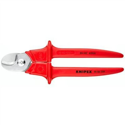 KNP9506230 image(1) - KNIPEX Cable Shears - Plastic Coated Extrusion Handles