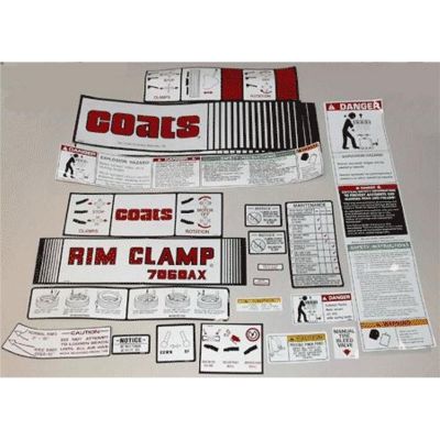 DST98785 image(0) - The Coats Company Llc COATS 12-Piece Decal Sticker Kit #7060