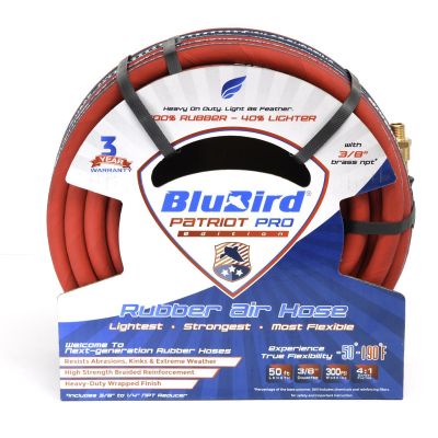 BLBPP3850 image(0) - BluBird 3/8" X 50' Patriot Pro Rubber Air Hose